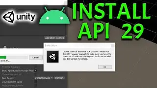 Update Unity Android SDK to API Level 29 (10) Quick Tutorial - Fix Unable to Install SDK Platform