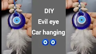 DIY evil eye wall hanging/car hanging 🧿🧿