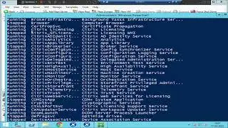 How to start Citrix services using powershell
