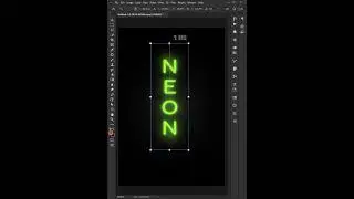 Neon Text Effect in Photoshop 2023 | #neontexteffect