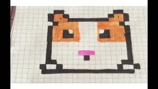 🦋Как нарисовать🌸 хомяка по😍клеточкам🌸 #хомяк 🦋