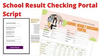 School Result Checking Portal Script | Make money selling and building result Portal for Schools