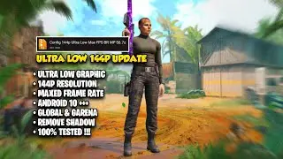 CONFIG ULTRA LOW 144P MAX FPS | COD MOBILE CONFIG SEASON 6