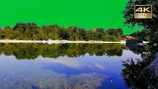 lake green screen video 4k free