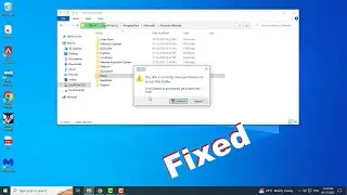 Fix You don't currently have permission to access this folder