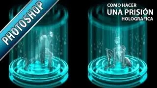 Prisión Holográfica - Tutorial photoshop - Coordenadas Polares