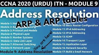 Address Resolution Protocol (ARP) | ITN - Module 9 | FREE CCNA 200-301 (Urdu/Hindi)