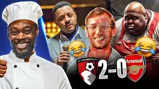 EXPRESSIONS COOKS ROBBIE, TROOPZ & LEE GUNNER AS JASON BOURNEMOUTH BEAT ARSENAL!!