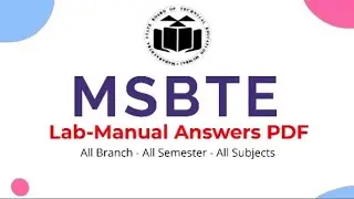 📢 MSBTE Lab-Manual Answers PDF |  All Branch I Scheme | MSBTE Solution 🤩