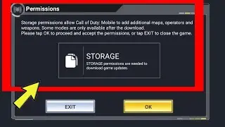 Call of Duty Storage permissions allow Call of Duty Mobile to add additional maps..