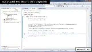 Hibernate Tutorial part 14 - save, get, update, delete database operations using Hibernate (CRUD)