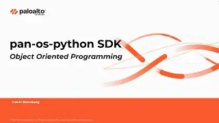 pan-os-python SDK for Palo Alto Networks: Harnessing Object-Oriented Programming