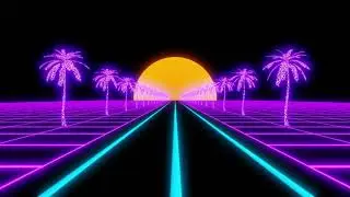 Vaporwave Synthwave Retro Chill - Animated Background