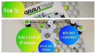 Gravitrax How To: Build a long run with only 1 Starterset!! With Step by Step tutorial. Enjoy!!!