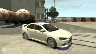 GTA 4 IV PC 4X4 MITSUBISHI LANCER EVOLUTION X EVO 10 NEW HANDLING LINE 4 360's (HD 720p)