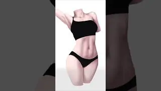 Mistake When Shading Stomach - Quick Art Tips #art #sketch #shorts #tutorial #drawingtutorial #anime