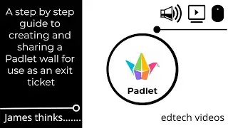 A step-by-step guide to creating and sharing a Padlet wall for use as an exit ticket