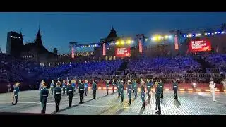 Выступление Роты Специального Караула и Президентского оркестра. Фестиваль "Спасская башня 2024"