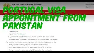 Portugal Visa Appointment Pakistan - How Book Portugal Visa Appointment VFS Global 2024