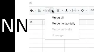 How to merge cells in Google Sheets