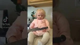 Creepy Realistic Doll Follows Mom Around The House 😱💀