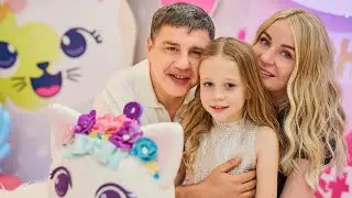 Nastya and her birthday party 8 years old