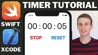 Simple Timer App Swift Xcode Tutorial - Stopwatch (Count up Timer)