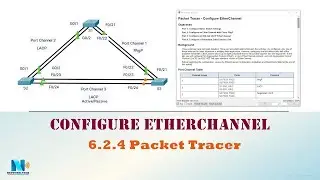 6.2.4  4.2.1.3 Packet Tracer - Configure EtherChannel (عربي)