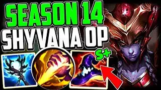 SHYVANA IS A MONSTER IN SEASON 14 (PRE) - How to Shyvana pre Season 14 League of Legends