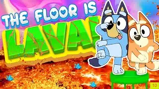 Bluey The Floor Is Lava 🌋🌋 | Brain Break Dance & Jump | Danny Go! Freeze Dance | Bluey Just Dance