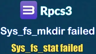 Rpcs3 sys fs mkdir failed with 0x80010006 sys fs stat failed