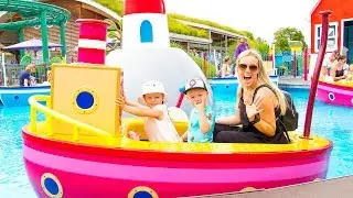 Peppa Pig World | Best Outdoor Playground for Kids | Family Fun with Gaby and Alex