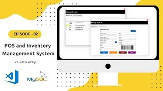 POS and Inventory Management System in VB.NET and MySql database - Part 2 | VB.NET Tutorial