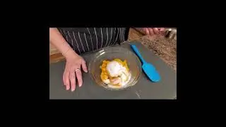 Пирог с персиками short Рецепт в комментариях