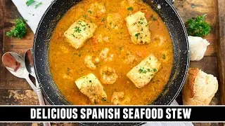 Spain's BEST-KEPT Seafood Stew Recipe (Caldereta de Bacalao y Gambas)