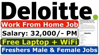 Deloitte Recruitment 2024 | Freshers Jobs 2024 | Salary: 4 LPA | Deloitte Jobs | Direct Hiring 2024