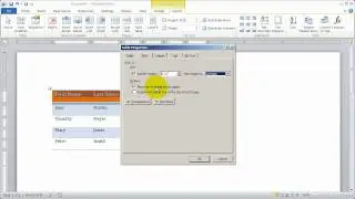 Using Tables in Word 2010 - Part 3