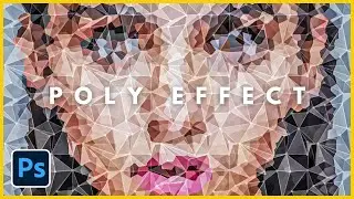 Hard Poly Photo Effect - Photoshop Tutorial + Free Pattern!