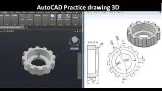 AutoCAD practice drawing 3D : SourceCAD