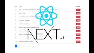 React Next js Pagination using Lodash