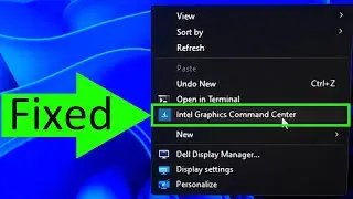 How to add Intel Graphics Command Center in Context Menu on Windows 11, 10