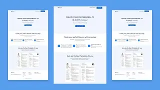 Create a Resume/CV Builder Website Using Bootstrap v5.0 | Bootstrap Website Template For Beginners