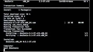 how to install dos2unix in centos,linux,redhat