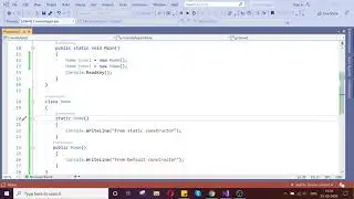 C# Static Constructor with Examples