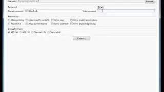 Protect PDF with password
