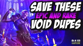 5 Void Rare and Epic DUPES WORTH BUILDING in Raid Shadow Legends