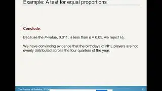 AP Statistics Chapter 11 Part 6