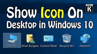 Show Icon On Desktop in windows 10,11,8 | Missing Desktop Icons