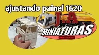 ajustando o painel na gabine do MB 1620 mercedes-benz @j.aminiaturas