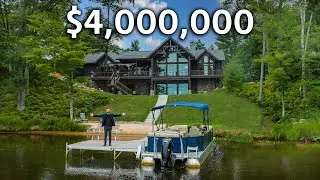 Inside a $4,000,000 Lakefront MANSION in Wisconsin!